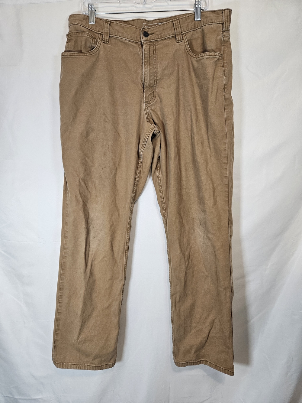 Carhartt Men's Straight Work Chinos in Khaki Relaxed Fit Utility Gorpcore